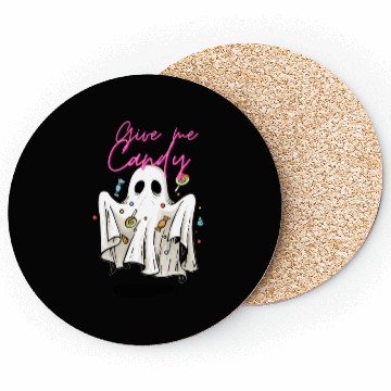Discover Give me Candy ! Cute Ghost Coasters