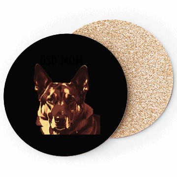 Discover GSD mom dog lovers graphic Coasters