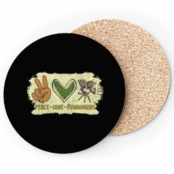Discover Peace Love Filmmaking Coasters
