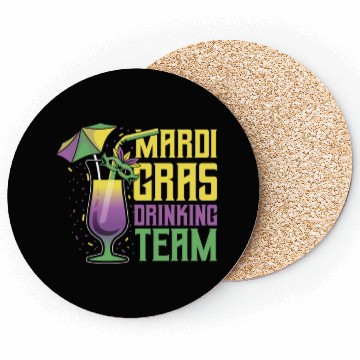 Discover Mardi Gras Drinking Team Coasters
