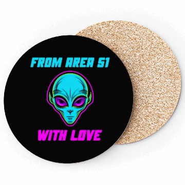 Discover From Area 51 Alien With Love Coasters