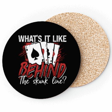 Discover Cribbage What's It Like Behind Loves Playing Cards Coasters