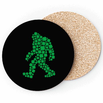 Discover Clover Bigfoot St Patrick's Day Boys Shamrock Coasters
