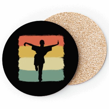 Discover Kung Fu Fighting Martial Artist Coasters
