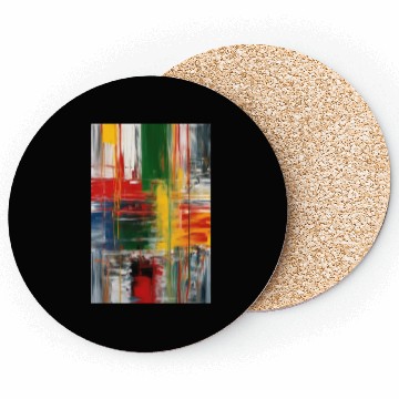 Discover Colorful Abstract Painting Coasters