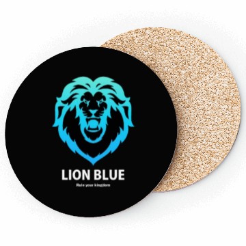 Discover lion black Coasters