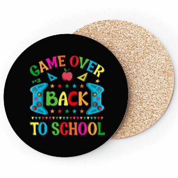 Discover Game Over Back To School Coasters