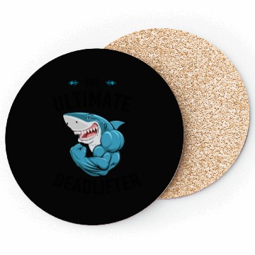 Discover The Ultimate Deadlifter Coasters, Shark Gym Lover Coasters