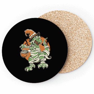 Discover Halloween t-rex mummy Coasters