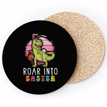 Discover Easter T-rex Dinosaur Easter Funny T-rex Easter Coasters