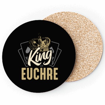 Discover Euchre King Of Euchre Board Game Playing Cards Coasters