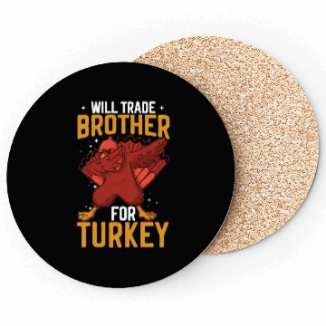 Discover Happy Thanksgiving Holiday Dinner Turkey Blessed Coasters