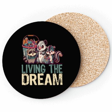 Discover Living The Dream - Cute Anime Kawaii Japanese Love Coasters