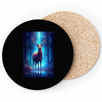 Discover Deer In The Forest Mysterious Coasters