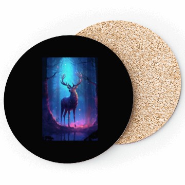Discover Deer In The Forest Mysterious Coasters