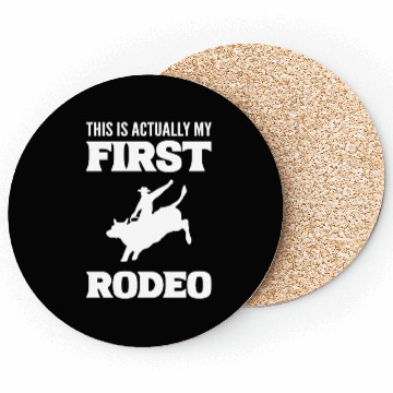 Discover My First Rodeo Horse Wrangler Gift Coasters