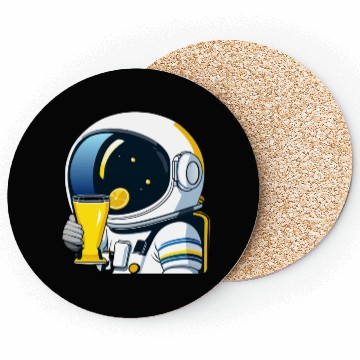 Discover astronaut drinks lemon tea Coasters