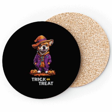 Discover Trick or Treat - Detactive Dog Halloween . Coasters