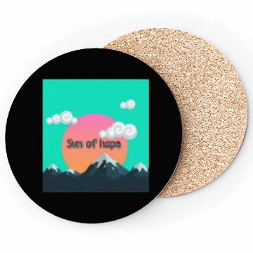 Discover Sun hope design Coasters