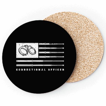 Discover USA Flag correctional officer Coasters