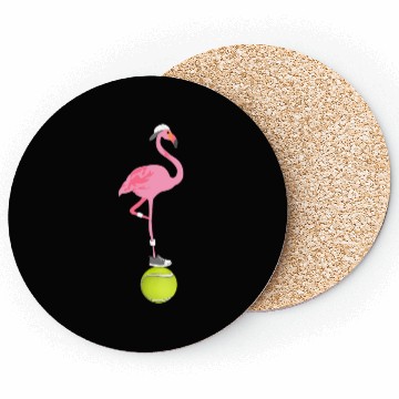Discover Tennis Flamingo Coasters