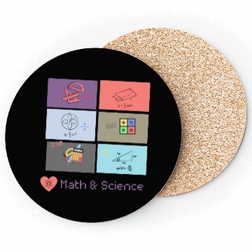 Discover I love math and science Coasters