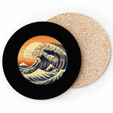 Discover Retro Great Ocean Waves Coasters