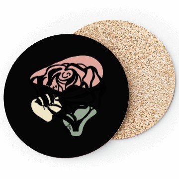 Discover Rose and Bee Doodle Coasters