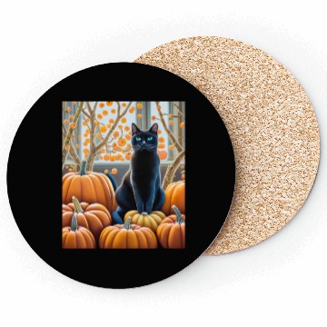 Discover Black Cat Coasters