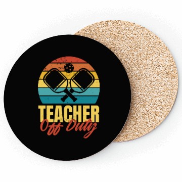 Discover Pickleball teacher retro Coasters