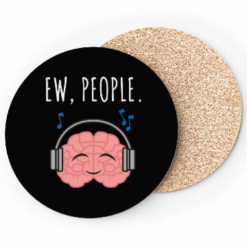 Discover Ew People Brain Headphones Coasters