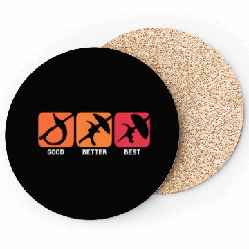 Discover Fencing Swords Good Better Best Coasters