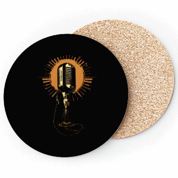 Discover Microphone Retro Mic Coasters