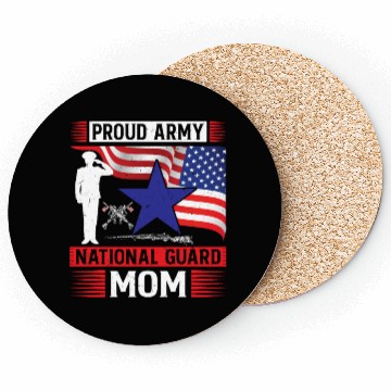 Discover Proud Army National Guard Mom Coasters