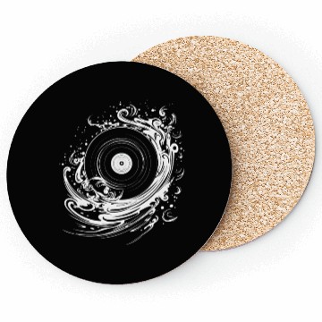 Discover Vinyl Record Fantasy Coasters