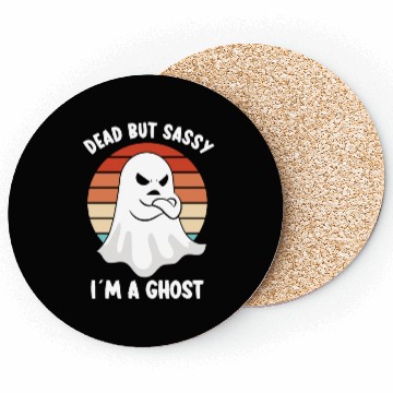 Discover Ghost Hunter Funny Ghost Angry Ghost Halloween Coasters