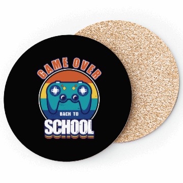 Discover Videogames Retro Sunset Gamer Back to School Coasters