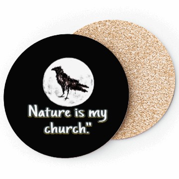 Discover Nature is my church Coasters