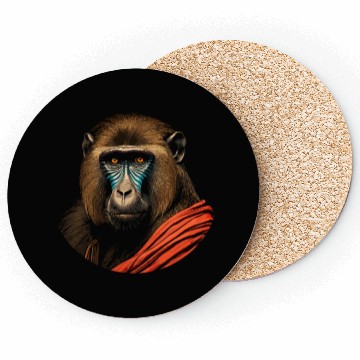 Discover Baboon Monkey Lover Wildlife Animal Zookeeper Coasters