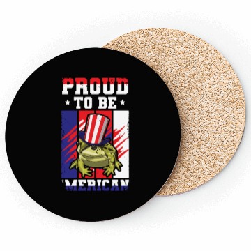 Discover Proud To Be Merica Frog Coasters