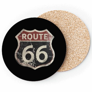 Discover Route 66 vintage sign Coasters