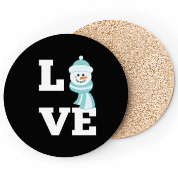 Discover Love Snowman - Heartwarming Winter Apparel Coasters