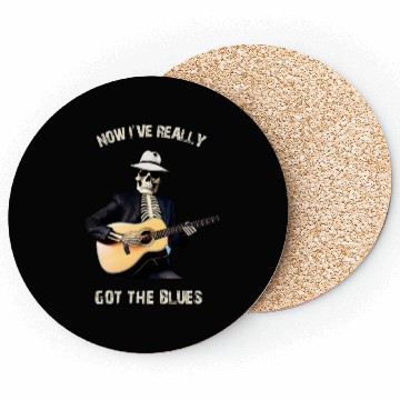 Discover Skeleton playing Guitar - Halloween Guitar Coasters