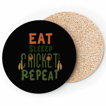 Discover Eat Sleep Cricket Repeat: The Cricket Lover's Coasters