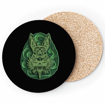 Discover green rabbit Coasters