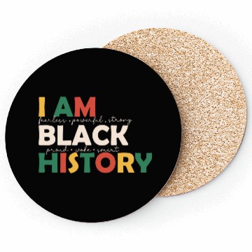Discover I Am Black History Blm Black History Month Gift Coasters