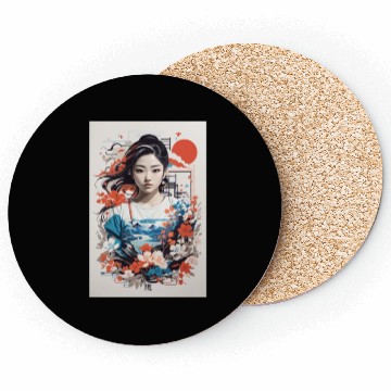 Discover Unisex Japanese sticker designs Coasters