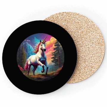 Discover Rainbow Unicorn Coasters