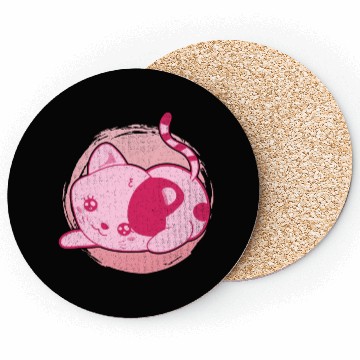 Discover Cat lover pet gift kawaii cat Coasters