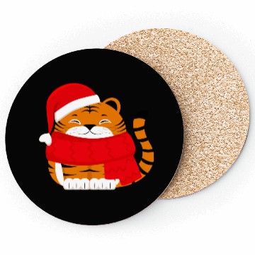 Discover Cute Winter Tiger Cub Coasters